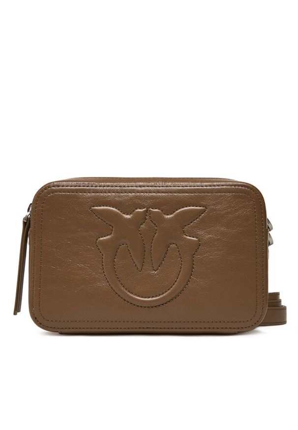 Pinko - PINKO Torebka Carrie Camera Bag Classic PE 25 PLTT 104336 A26J Zielony. Kolor: zielony. Materiał: skórzane