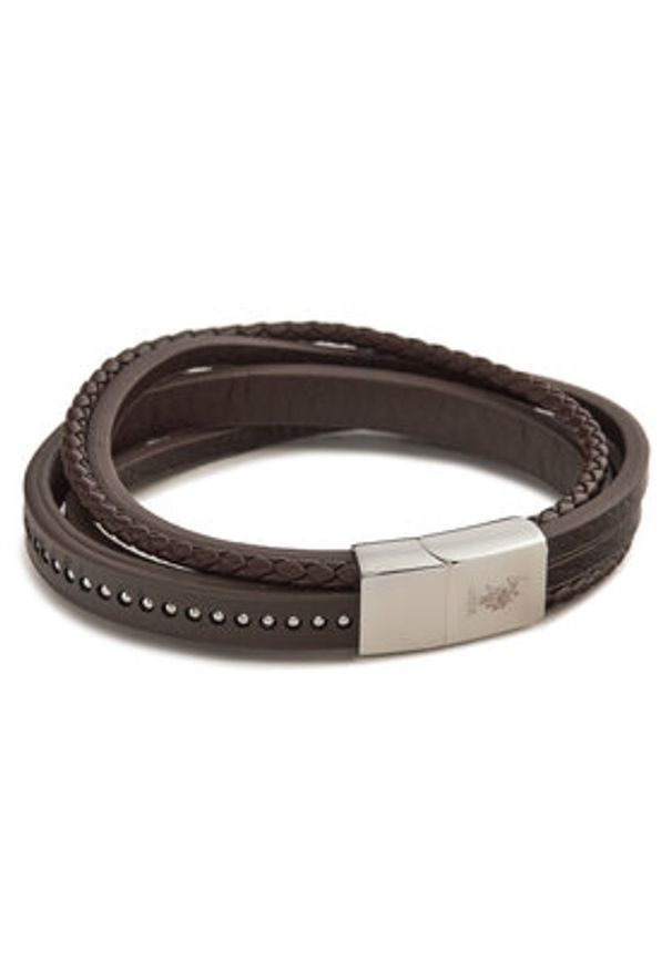 U.S. Polo Assn. Bransoletka JW9237BR Brązowy. Kolor: brązowy