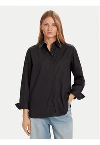 Calvin Klein Jeans Koszula LV044D167G Czarny Relaxed Fit. Kolor: czarny. Materiał: bawełna
