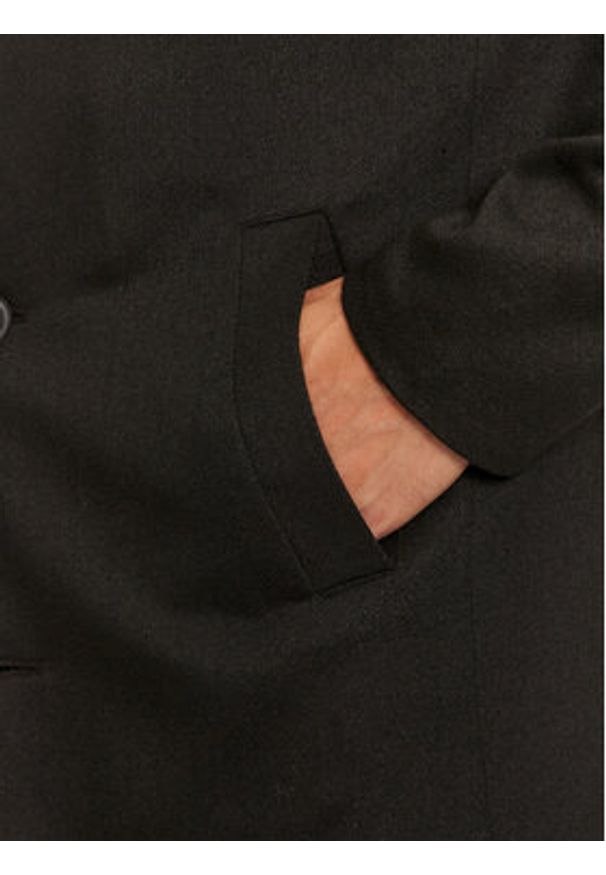 Jack & Jones - Jack&Jones Płaszcz przejściowy 12259805 Czarny Regular Fit. Kolor: czarny. Materiał: syntetyk