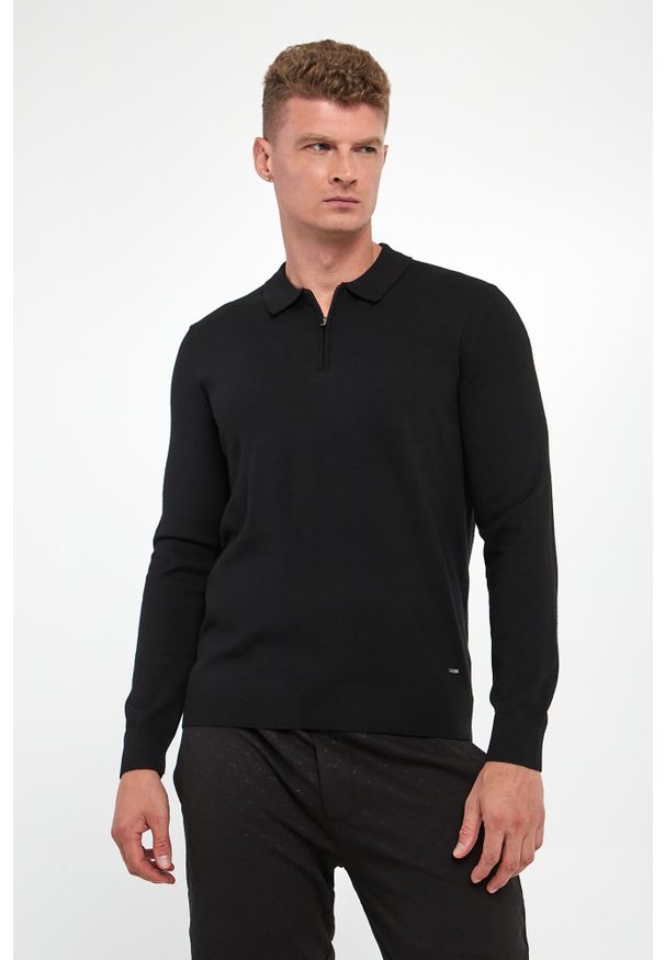 Sweter męski z wełny dziewiczej Dondor JOOP!. Materiał: wełna