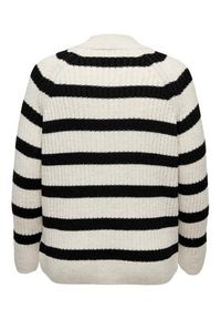ONLY Carmakoma Sweter Leis 15270884 Écru Regular Fit. Materiał: syntetyk