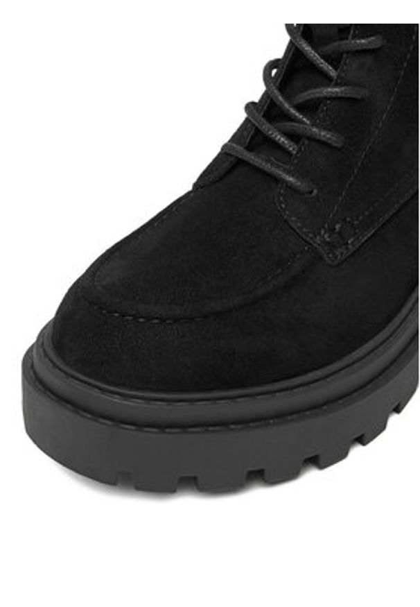 G-Star RAW - G-Star Raw Trzewiki EO-LEYLA-HY25713 Czarny. Kolor: czarny. Materiał: skóra, zamsz