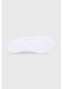 Converse Trampki damskie kolor biały. Nosek buta: okrągły. Kolor: biały. Materiał: guma. Obcas: na platformie #5