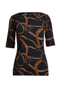 Lauren Ralph Lauren - LAUREN RALPH LAUREN Bluzka 200971107001 Czarny Slim Fit. Kolor: czarny. Materiał: bawełna #4