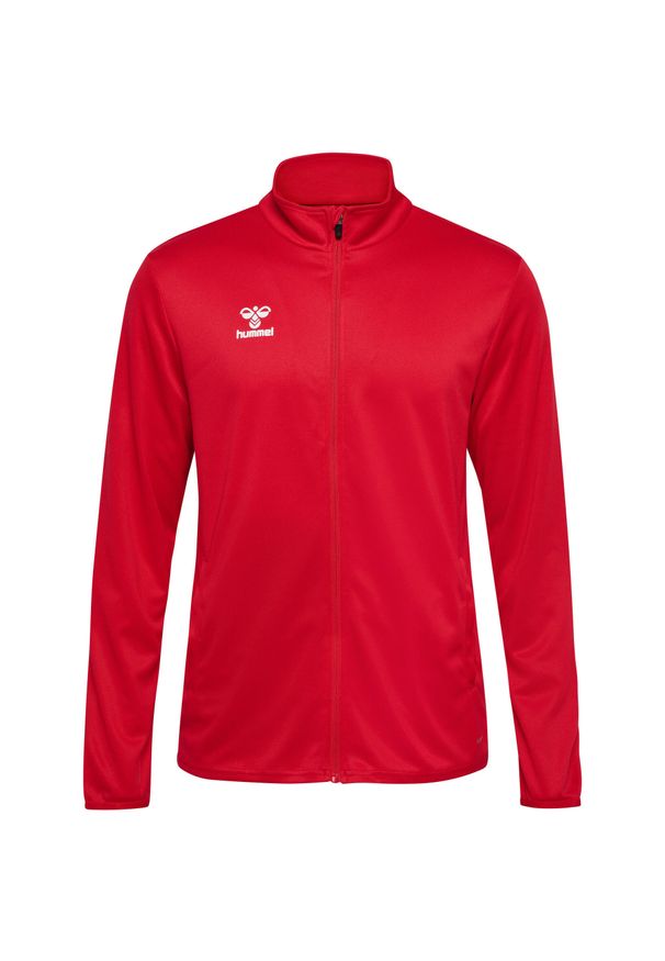 Kurtka z dresu Hummel Essential. Kolor: czerwony, różowy, wielokolorowy. Materiał: dresówka. Sport: fitness