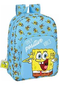SPONGEBOB Plecak szkolny Spongebob Positive Vibes Żółty Jasnoniebieski. Kolor: wielokolorowy, niebieski, żółty