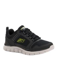 skechers - Buty męskie SKECHERS Track Knockhill. Kolor: czarny. Model: Skechers Sport. Sport: turystyka piesza