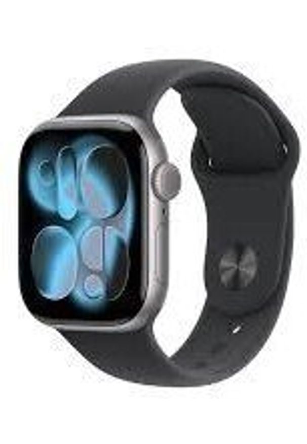 APPLE - Smartwatch Apple Zegarek Apple Watch Series 11 GPS 42mm Grey Aluminium z czarnym paskiem S/M. Rodzaj zegarka: smartwatch. Kolor: czarny