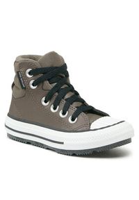 Converse Trampki Chuck Taylor All Star Berkshire Boot A04812C Beżowy. Kolor: beżowy. Materiał: skóra