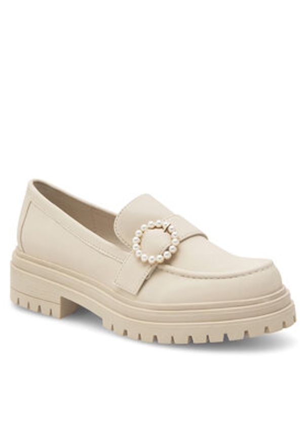 DeeZee Loafersy Felizia WS5195-34 Beżowy. Kolor: beżowy. Materiał: syntetyk