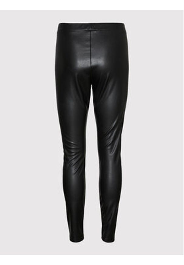Vero Moda Spodnie z imitacji skóry 10257164 Czarny Skinny Fit. Kolor: czarny. Materiał: syntetyk