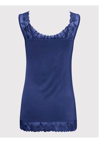 Cream Top Florence 10600385 Granatowy Slim Fit. Kolor: niebieski. Materiał: wiskoza