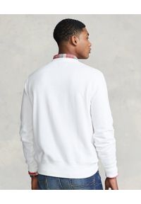 Ralph Lauren - RALPH LAUREN - Biała bluza z misiem Polo. Typ kołnierza: polo. Kolor: biały. Materiał: bawełna. Długość rękawa: długi rękaw. Długość: długie. Wzór: nadruk, napisy
