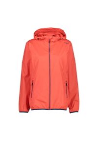 Kurtka damska przeciwdeszczowa CMP 32X5796. Typ kołnierza: kaptur. Kolor: pomarańczowy, wielokolorowy, żółty. Materiał: tkanina, softshell. Sport: turystyka piesza