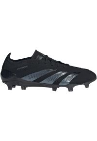 Adidas - Buty piłkarskie adidas Predator Elite Fg M IE1804 czarne. Zapięcie: sznurówki. Kolor: czarny. Materiał: materiał, syntetyk. Szerokość cholewki: normalna. Sport: piłka nożna #11