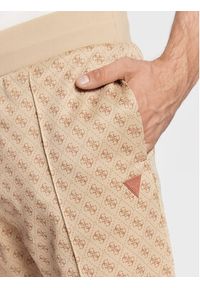 Guess Spodnie dresowe Korbin Z2BB05 FL04Q Beżowy Regular Fit. Kolor: beżowy. Materiał: bawełna