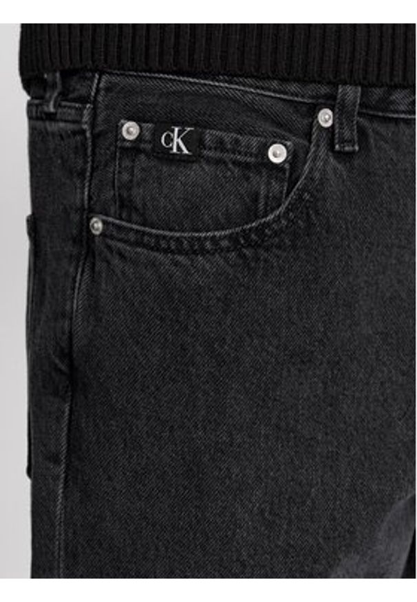 Calvin Klein Jeans Jeansy Dad J30J324297 Czarny Straight Fit. Kolor: czarny