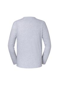 FRUIT OF THE LOOM - Męska Koszulka Z Długim Rękawem Iconic 195 Premium Heather. Kolor: szary. Długość rękawa: długi rękaw. Długość: długie