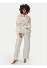 Vero Moda Bluzka Loulou 10345400 Biały Loose Fit. Kolor: biały. Materiał: syntetyk #3