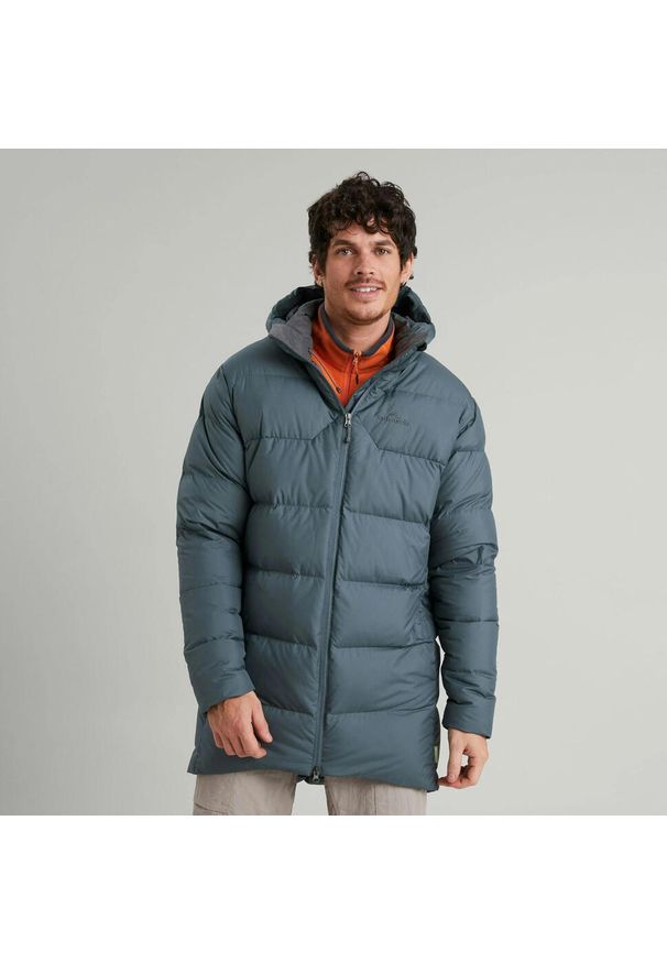 KATHMANDU - Długa kurtka puchowa Kathmandu Epiq. Kolor: niebieski. Materiał: puch. Długość: długie. Sport: turystyka piesza