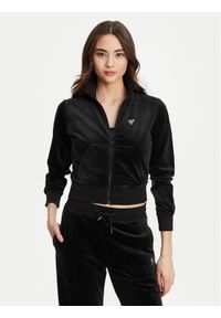 Guess Bluza V3BQ22 K0232 Czarny Regular Fit. Kolor: czarny. Materiał: syntetyk