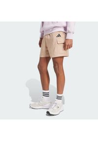 Adidas - Szorty Essentials Small Logo Cargo Chelsea. Kolor: czarny, beżowy, wielokolorowy. Materiał: materiał. Sport: fitness #1