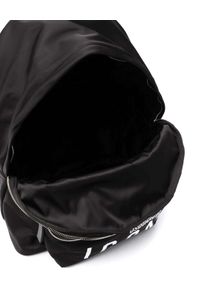 DSQUARED2 - Czarny plecak z kontrastowym logo. Kolor: czarny. Materiał: materiał. Wzór: aplikacja #2