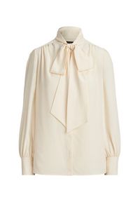 Lauren Ralph Lauren - LAUREN RALPH LAUREN Koszula 200P14083001 Beżowy Relaxed Fit. Kolor: beżowy. Materiał: syntetyk #2