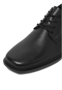 Rieker Półbuty B0804-00 Czarny. Kolor: czarny. Materiał: materiał #6