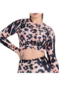 SLAVIWEAR - Bluzka fitness z długim rękawem damska Slavi Leopard. Kolor: czarny. Długość rękawa: długi rękaw. Długość: długie. Sport: fitness #1