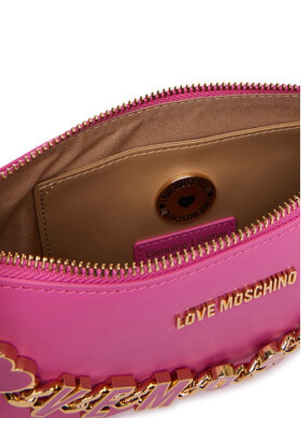 Love Moschino - LOVE MOSCHINO Torebka JC4154PP1OL1760A Różowy. Kolor: różowy. Materiał: skórzane