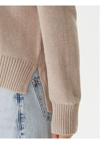 Guess Jeans Sweter W4BR12 Z3HM1 Beżowy Relaxed Fit. Kolor: beżowy. Materiał: bawełna #3