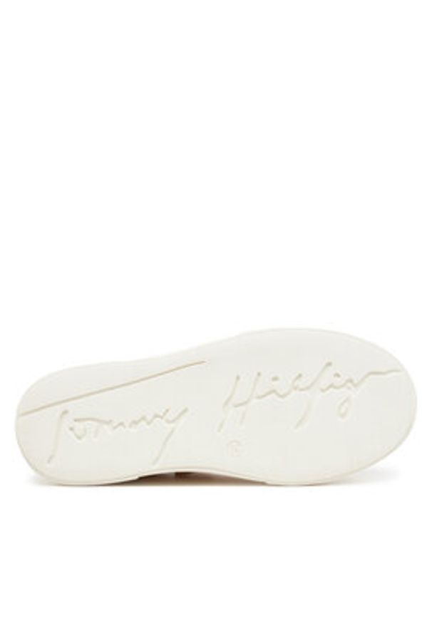 TOMMY HILFIGER - Tommy Hilfiger Sneakersy Low Cut Lace-Up Sneake 3A9-33745-1439 Różowy. Kolor: różowy. Materiał: skóra