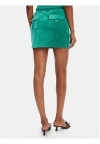 Juicy Couture Spódnica mini Heritage JCGGS125022 Zielony Slim Fit. Kolor: zielony. Materiał: welur