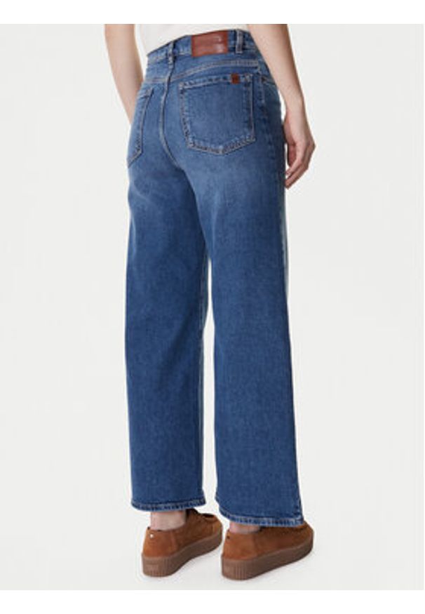 Weekend Max Mara Jeansy Pulvino 2615181061 Granatowy Wide Leg. Kolor: niebieski