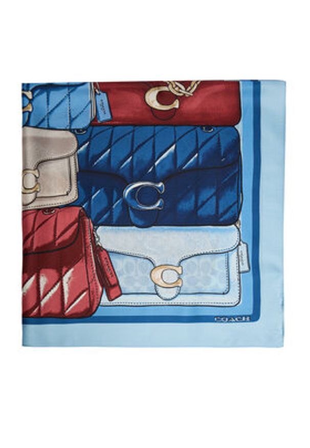 Coach Chusta 29CAS76 Kolorowy. Materiał: jedwab. Wzór: kolorowy