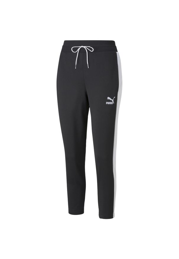 Spodnie Puma Iconic Cigarette, Czarny, Kobiety. Kolor: czarny. Długość: długie