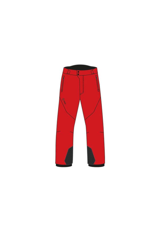 Spodnie narciarskie dla kobiet Kilpi Dermizax Primaloft Ravel. Kolor: czarny, czerwony, wielokolorowy. Materiał: nylon. Technologia: Dermizax. Sezon: zima. Sport: narciarstwo