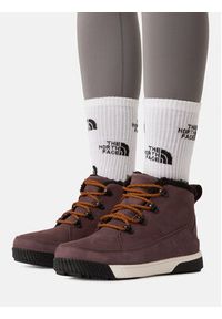 The North Face Trzewiki Sierra Mid Lace W NF0A4T3XC9R1 Brązowy. Kolor: brązowy. Materiał: nubuk, skóra
