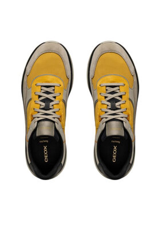 Geox Sneakersy U Spherica Actif X1 U55HUA 01422 C0962 Żółty. Kolor: żółty. Materiał: materiał