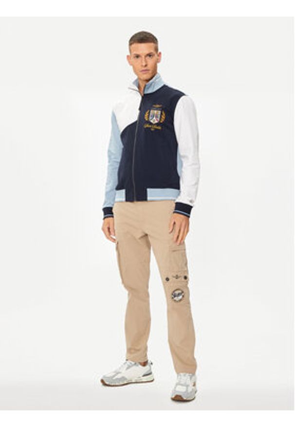 Aeronautica Militare Bluza 241FE1892F419 Écru Regular Fit. Materiał: bawełna