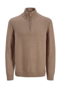 Jack & Jones Sweter Point 12287316 Beżowy Relaxed Fit. Kolor: beżowy. Materiał: bawełna #6