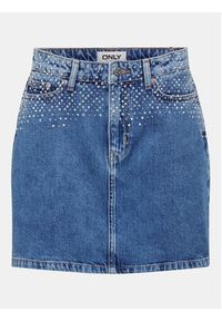only - ONLY Spódnica jeansowa 15307913 Niebieski Regular Fit. Kolor: niebieski. Materiał: bawełna #5