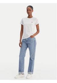 Levi's® T-Shirt Perfect Tee 39185-0006 Biały Regular Fit. Kolor: biały. Materiał: bawełna #4