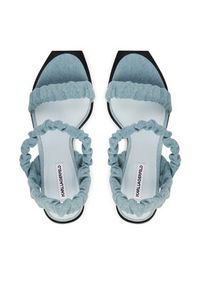 Karl Lagerfeld - KARL LAGERFELD Sandały KL39116D Niebieski. Kolor: niebieski. Materiał: materiał #4