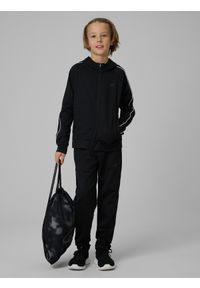 4f - 4F Spodnie sportowe szybkoschnące chłopięce - czarne 122/128 (6-8 lat). Kolor: czarny. Sezon: lato. Sport: fitness #1