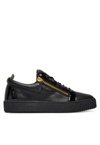Giuseppe Zanotti Sneakersy RU50000/003 Czarny. Kolor: czarny. Materiał: skóra