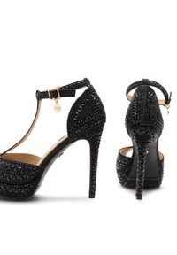 Nine West Sandały NISA SY015-1NW Czarny. Kolor: czarny. Materiał: materiał #5