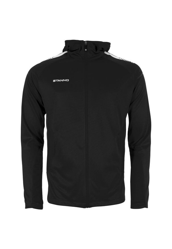 STANNO - Dziecięca bluza dresowa z kapturem zapinana na zamek błyskawiczny Stanno First. Typ kołnierza: kaptur. Kolor: wielokolorowy, szary, czarny, brązowy. Materiał: dresówka